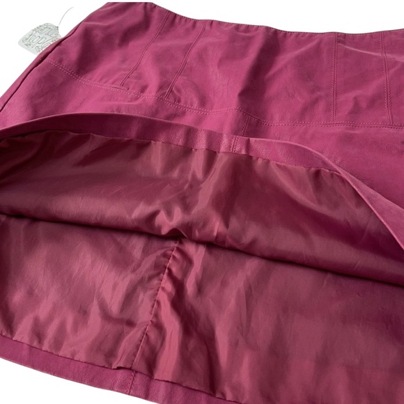 NWT FREE PEOPLE FAUX SUEDE SWEERTHEART PURPLE MINI SKIRT SIZE 8 - Picture 14 of 16